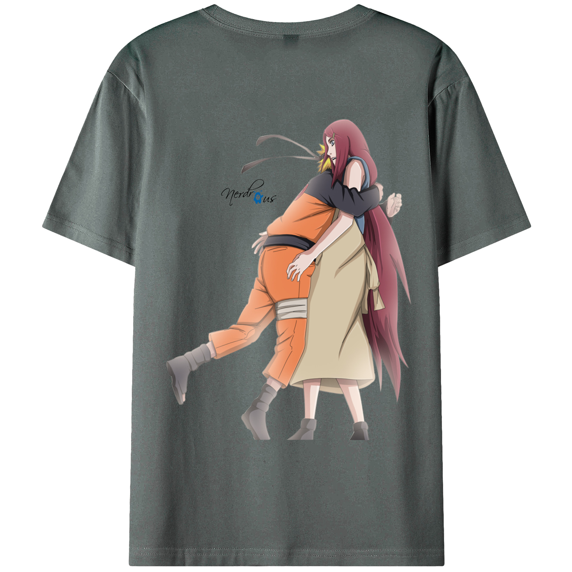 （画像用） NARUTO -ナルト- うずまき ナルト Uzumaki Naruto 綿100％ メンズ半袖Tシャツ（バックプリント） 通気性